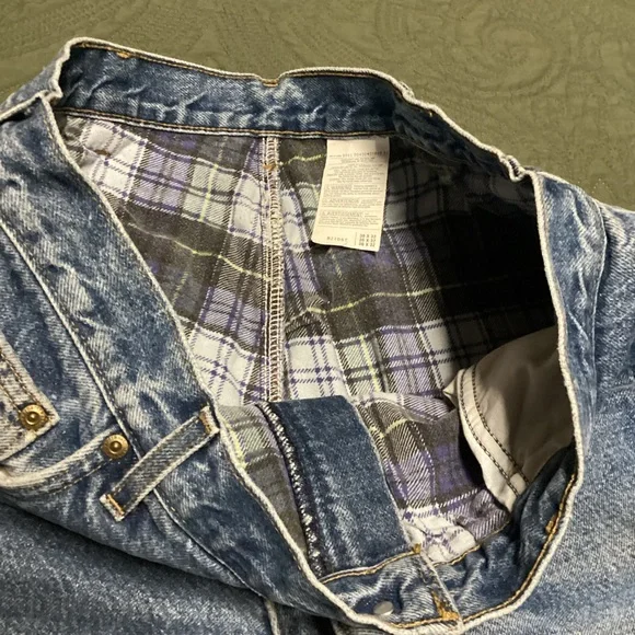 Vintage Carhartt Flannel Lined Denim 36x32 Men’s Carhartt Jeans